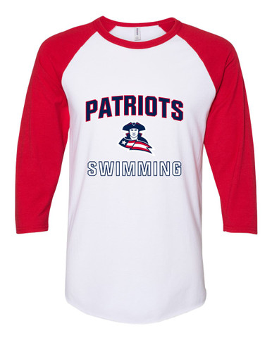 Truman Patriots Swimming Men's Baseball T-Shirt