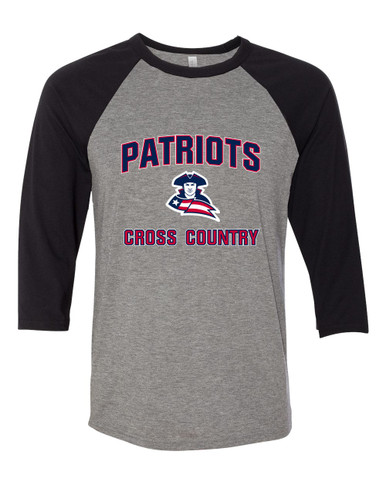 Truman Patriots Cross Country Men's Baseball T-Shirt