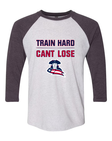 Truman Patriots Train Hard, Can't Lose Men's Baseball T-Shirt