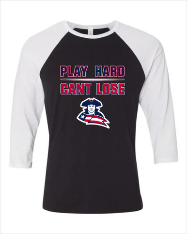 Truman Patriots Play Hard, Can't Lose Women's Baseball T-Shirt
