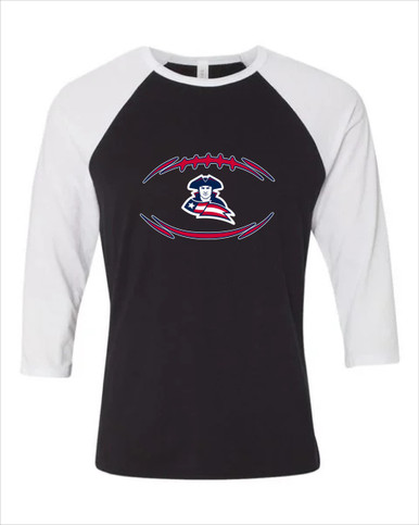 Truman Patriots Football #3 Women's Baseball T-Shirt