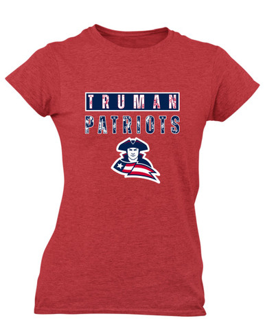 Truman Patriots Mascot #9 Women's Premium SS T-Shirt