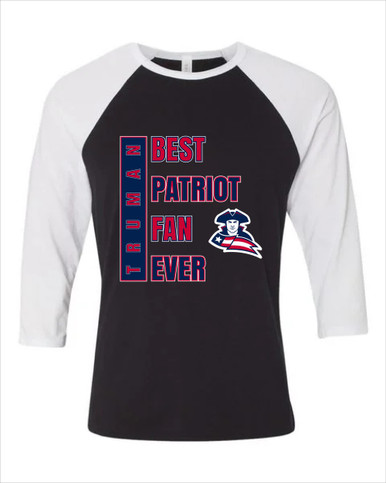 Truman Patriots Best Patriot Fan Women's Baseball T-Shirt