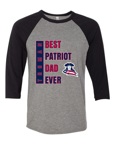 Truman Patriots Best Patriot Dad Men's Baseball T-Shirt