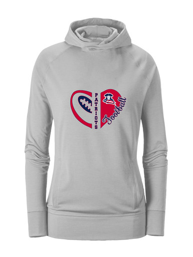 Truman Patriots Heart Football Women's Hoodie