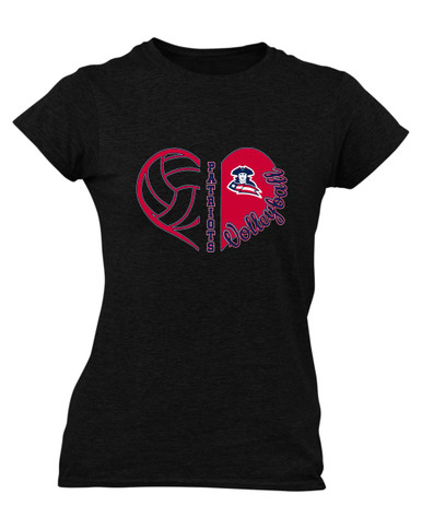 Truman Patriots Heart Volleyball Women's SS T-Shirt