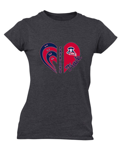 Truman Patriots Heart Track Women's Premium SS T-Shirt