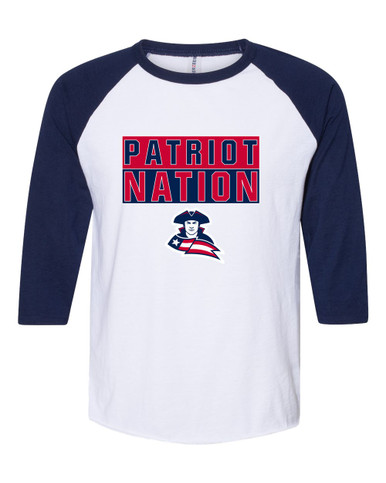 Truman Patriots Nation #1 Women's Baseball T-Shirt