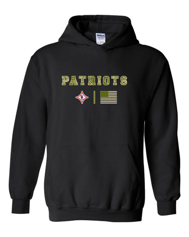 Sandy Creek Patriots Camo Flag Men's Hoodie