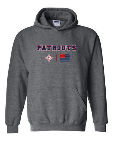 Sandy Creek Patriots Team Colors Flag Men's Hoodie