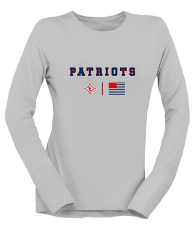 Sandy Creek Patriots Team Colors Flag Women's Premium LS T-Shirt