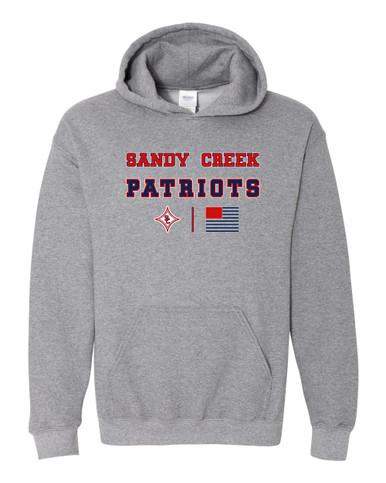 Sandy Creek Patriots Spirit Flag Men's Hoodie