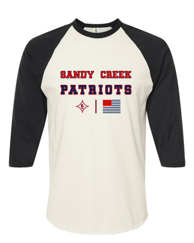 Sandy Creek Patriots Spirit Flag Women's Baseball T-Shirt