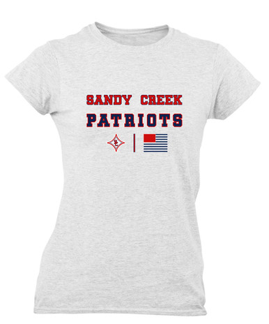 Sandy Creek Patriots Spirit Flag Women's SS T-Shirt