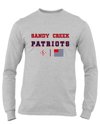 Sandy Creek Patriots Spirit Flag Men's Premium LS T-Shirt