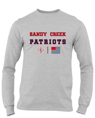 Sandy Creek Patriots Spirit Flag Men's LS T-Shirt