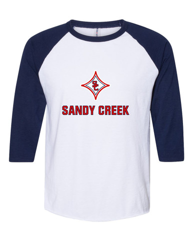 Sandy Creek Patriots Mascot #2 Men's Baseball T-Shirt
