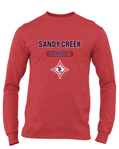 Sandy Creek Patriots Mascot #3 Men's Premium LS T-Shirt