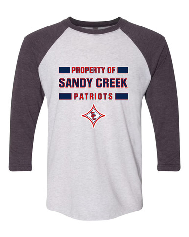 Sandy Creek Patriots Property Of Women's Baseball T-Shirt