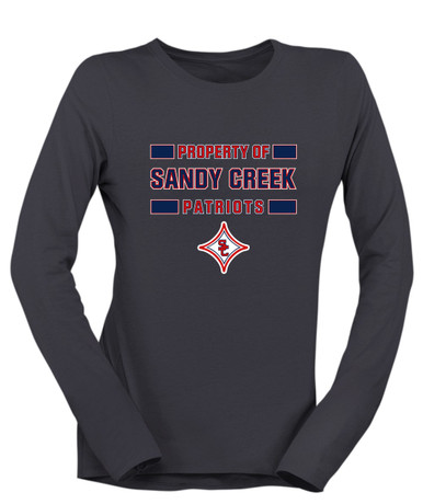 Sandy Creek Patriots Property Of Women's LS T-Shirt