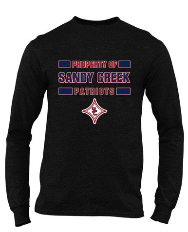 Sandy Creek Patriots Property Of Men's LS T-Shirt