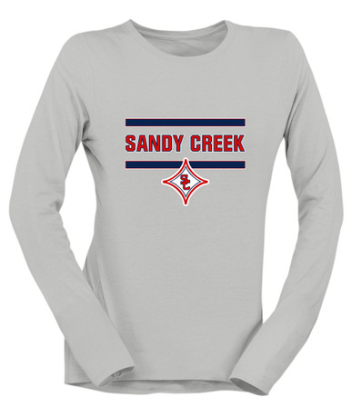 Sandy Creek Patriots Mascot #4 Women's Premium LS T-Shirt