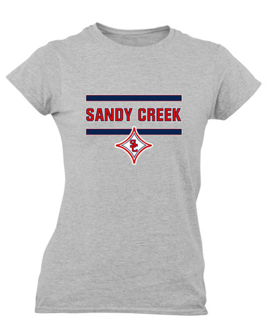 Sandy Creek Patriots Mascot #4 Women's SS T-Shirt