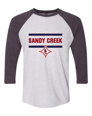 Sandy Creek Patriots Mascot #4 Men's Baseball T-Shirt
