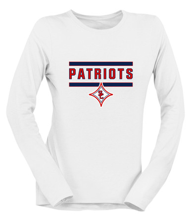 Sandy Creek Patriots Mascot #5 Women's LS T-Shirt