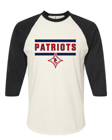 Sandy Creek Patriots Mascot #5 Women's Baseball T-Shirt