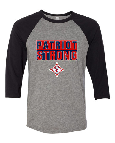 Sandy Creek Patriots Strong #1 Men's Baseball T-Shirt