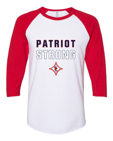 Sandy Creek Patriots Strong #2 Women's Baseball T-Shirt