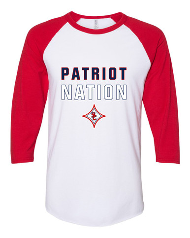 Sandy Creek Patriots Nation #2 Men's Baseball T-Shirt