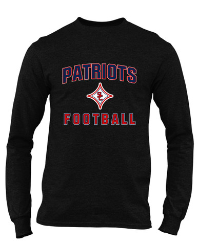 Sandy Creek Patriots Football #1 Men's LS T-Shirt