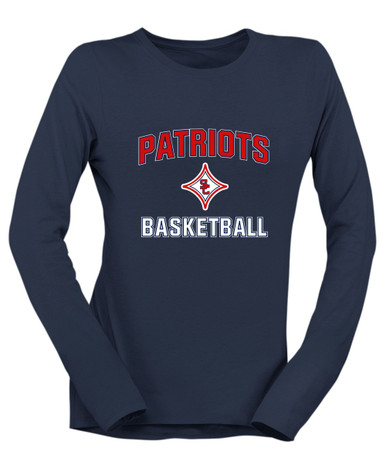 Sandy Creek Patriots Basketball #1 Women's LS T-Shirt