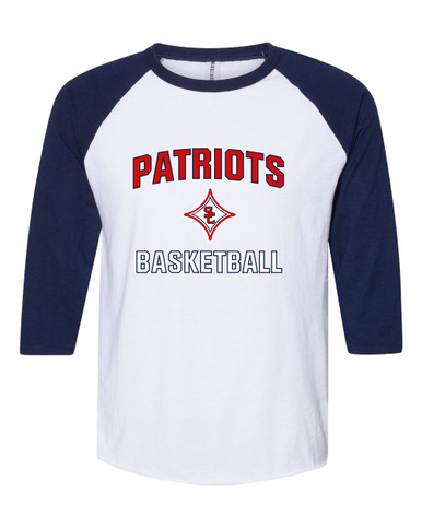 Sandy Creek Patriots Basketball #1 Women's Baseball T-Shirt