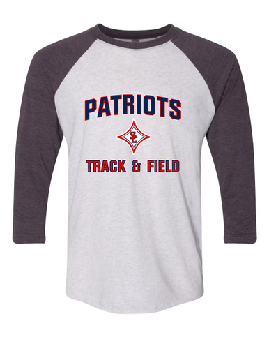 Sandy Creek Patriots Track & Field Men's Baseball T-Shirt