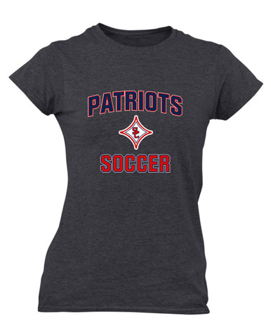 Sandy Creek Patriots Soccer #1 Women's Premium SS T-Shirt