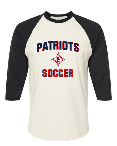 Sandy Creek Patriots Soccer #1 Men's Baseball T-Shirt