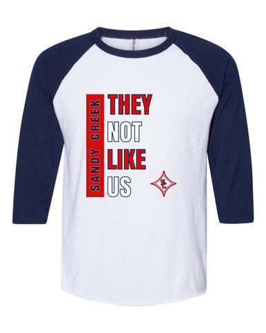 Sandy Creek Patriots They Not Like Us #1 Men's Baseball T-Shirt