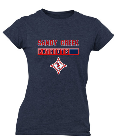 Sandy Creek Patriots Mascot #7 Women's Premium SS T-Shirt