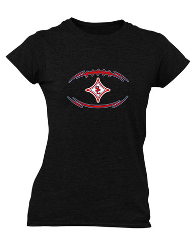 Sandy Creek Patriots Football #3 Women's Premium SS T-Shirt