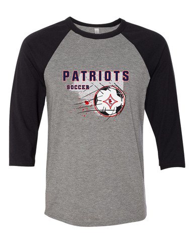 Sandy Creek Patriots Soccer #2 Women's Baseball T-Shirt