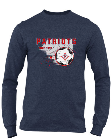 Sandy Creek Patriots Soccer #2 Men's LS T-Shirt