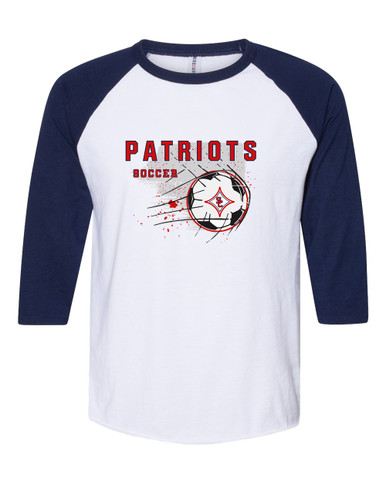 Sandy Creek Patriots Soccer #2 Men's Baseball T-Shirt