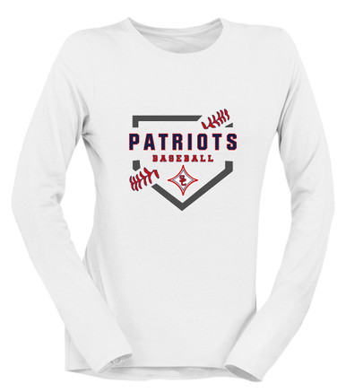 Sandy Creek Patriots Baseball #2 Women's LS T-Shirt
