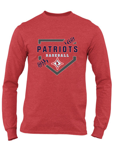 Sandy Creek Patriots Baseball #2 Men's LS T-Shirt