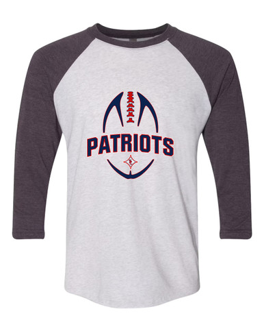 Sandy Creek Patriots Football #5 Women's Baseball T-Shirt