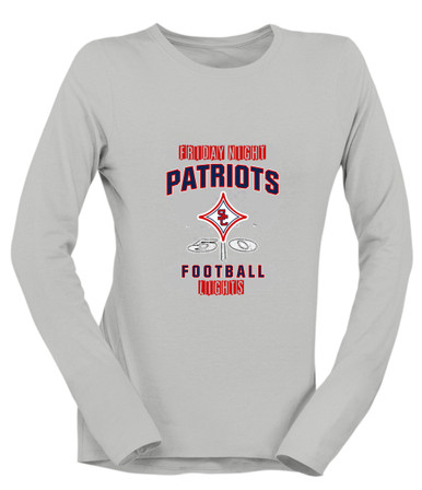 Sandy Creek Patriots Football #6 Women's Premium LS T-Shirt