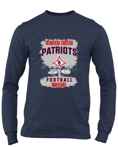 Sandy Creek Patriots Football #6 Men's LS T-Shirt